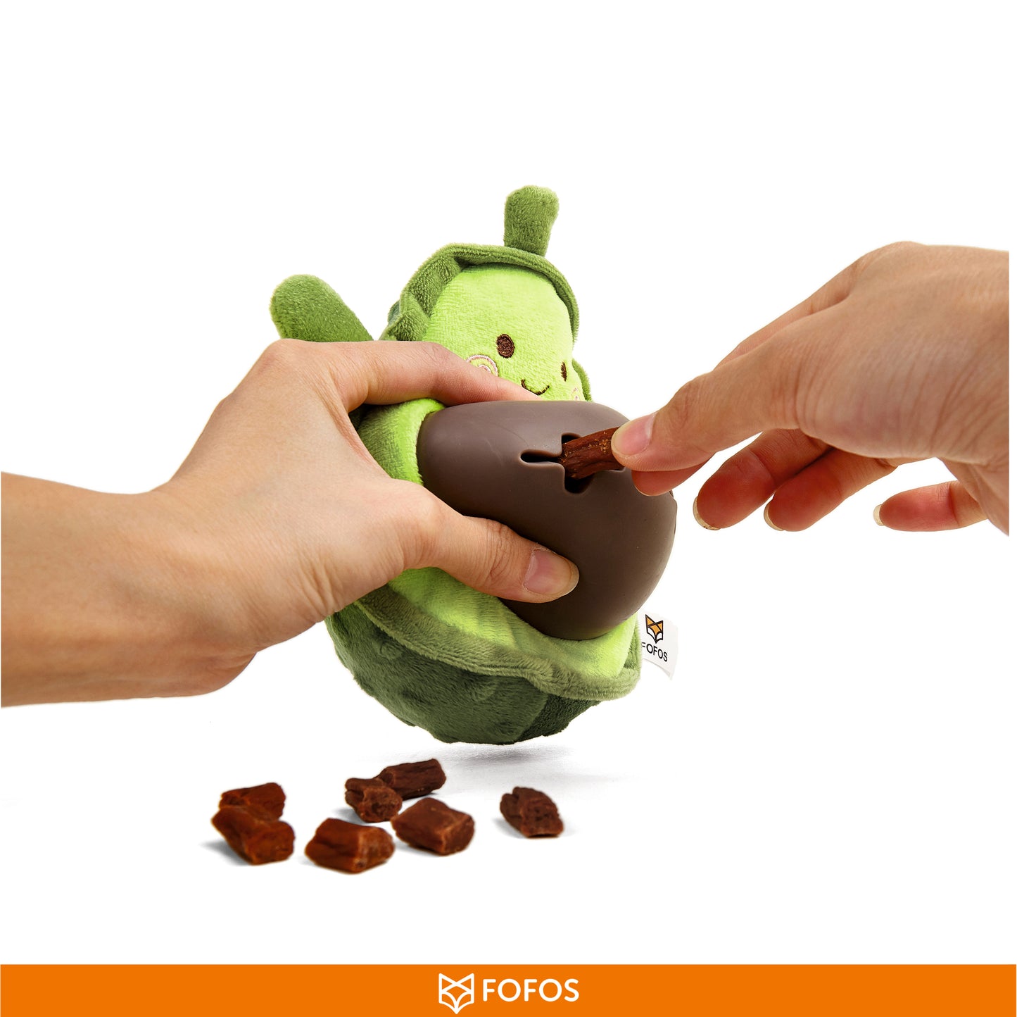 FOFOS Cute Treat Dispenser Toy Avocado 13 x 21 x 10 cm