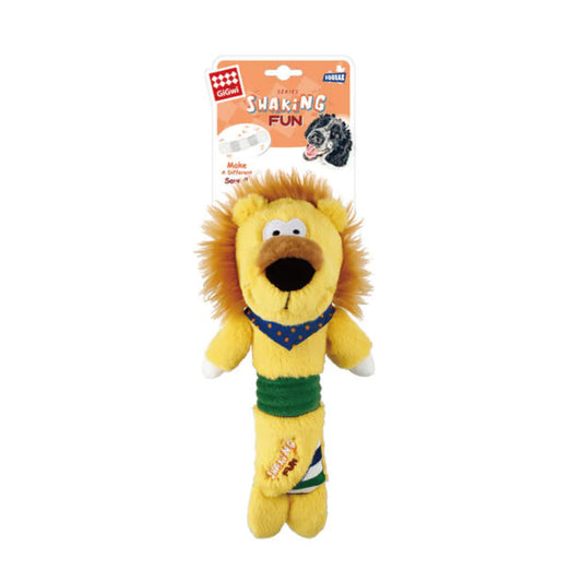 Gigwi Lion Plush Dog Toy With Squeaker Inside