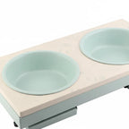 Pawpourri UV Pattern Metal Foldable Leg Dinner Set For Dogs