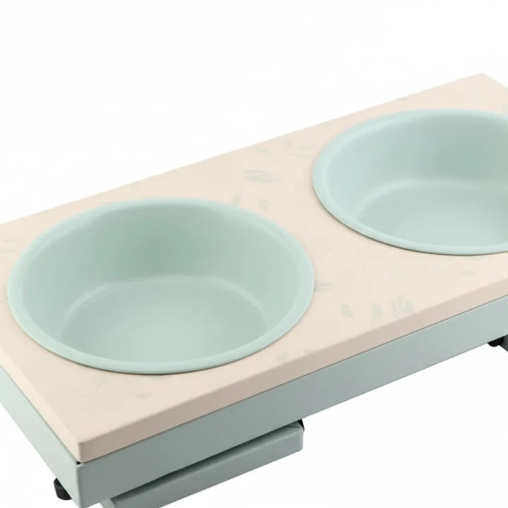 Pawpourri UV Pattern Metal Foldable Leg Dinner Set For Dogs