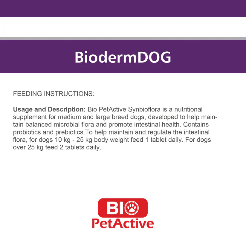 Bio Pet Active Bioderm Dog Supplement 75 Tab