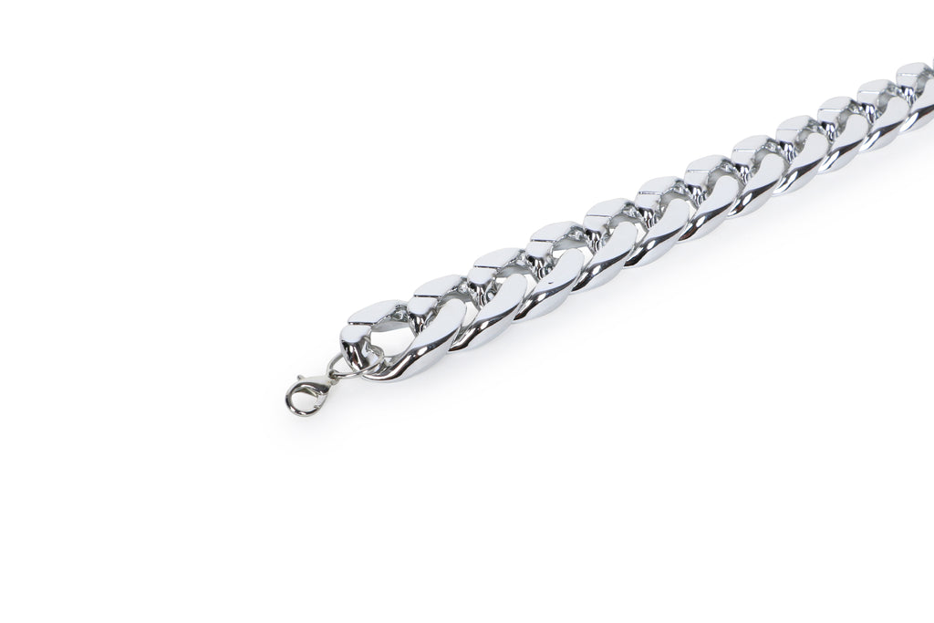 Basil Silver Dog Jewelry – Lightweight Glam No Metal Chain Small 34cm