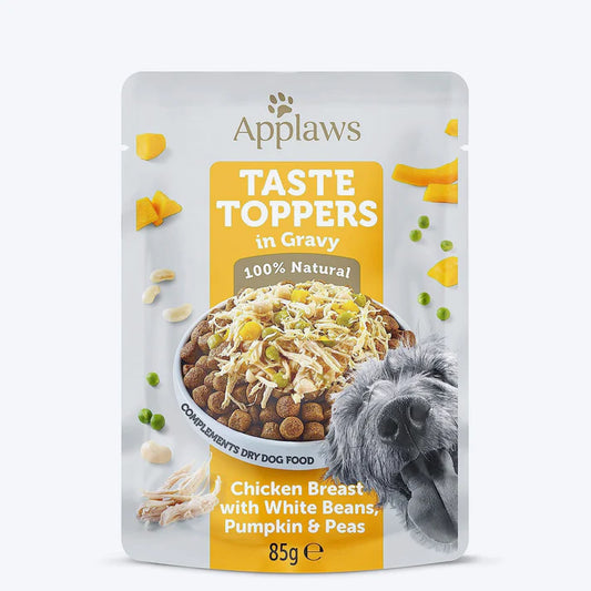 Applaws Chicken Breast With White Beans Pumpkin & Peas Pouch Wet Dog Food 85g
