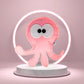 Hriku Catnip Toy Ashtbahu Octopus Pink L