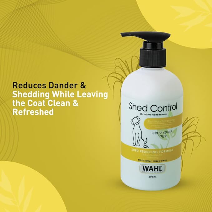 Wahl Shed Control Lemongrass Sage Reducing Formula Shampoo  for Dogs