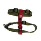 Gigwi Classic Line Secure H-Harness Reflective Material Breathable & Lightweight Harness For Dogs 25mmx58-98cm Olive Green (XL)