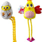 Kong Scrattles Chicken Chicken and Egg Crinkly Rattling Cat Toys with Catnip 2pk