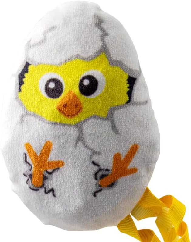 Kong Scrattles Chicken Chicken and Egg Crinkly Rattling Cat Toys with Catnip 2pk