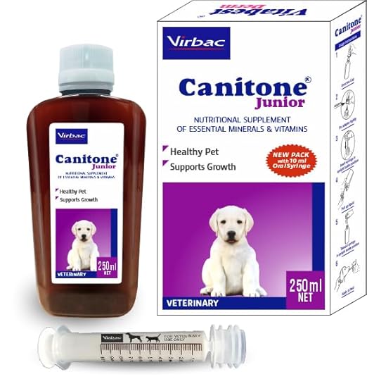 Virbac Canitone Junior Multivitamin Syrup for Young Dogs 250ml
