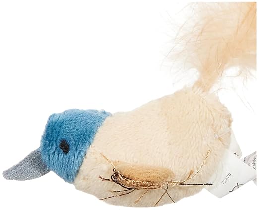 Trixie Bird with Feather Plush Catnip Toy 8cm