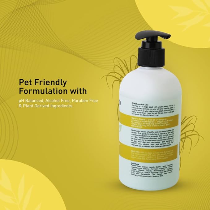 Wahl Shed Control Lemongrass Sage Reducing Formula Shampoo  for Dogs