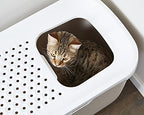 Savic Hop in Modern Cat Litter Tray Home Anthracite | Size: 58.5x39x39.5cm