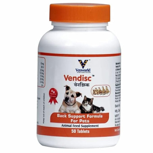 Venky Vendisc Back Support Formula for Dogs and Cats 50 tablets