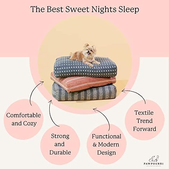Pawpourri Orthopaedic Pillow Top Bed For Dog I Size - 30 x 40 x 6"