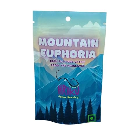 Hriku Mountain Euphoria Naturally Grown High Altitude Himalayan Catnip Treat for Cats