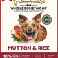 Petaholic Wholesome Woof Mutton & Rice 100% Natural and High Protein Dog Food 300g 2 Pouch 150g Each