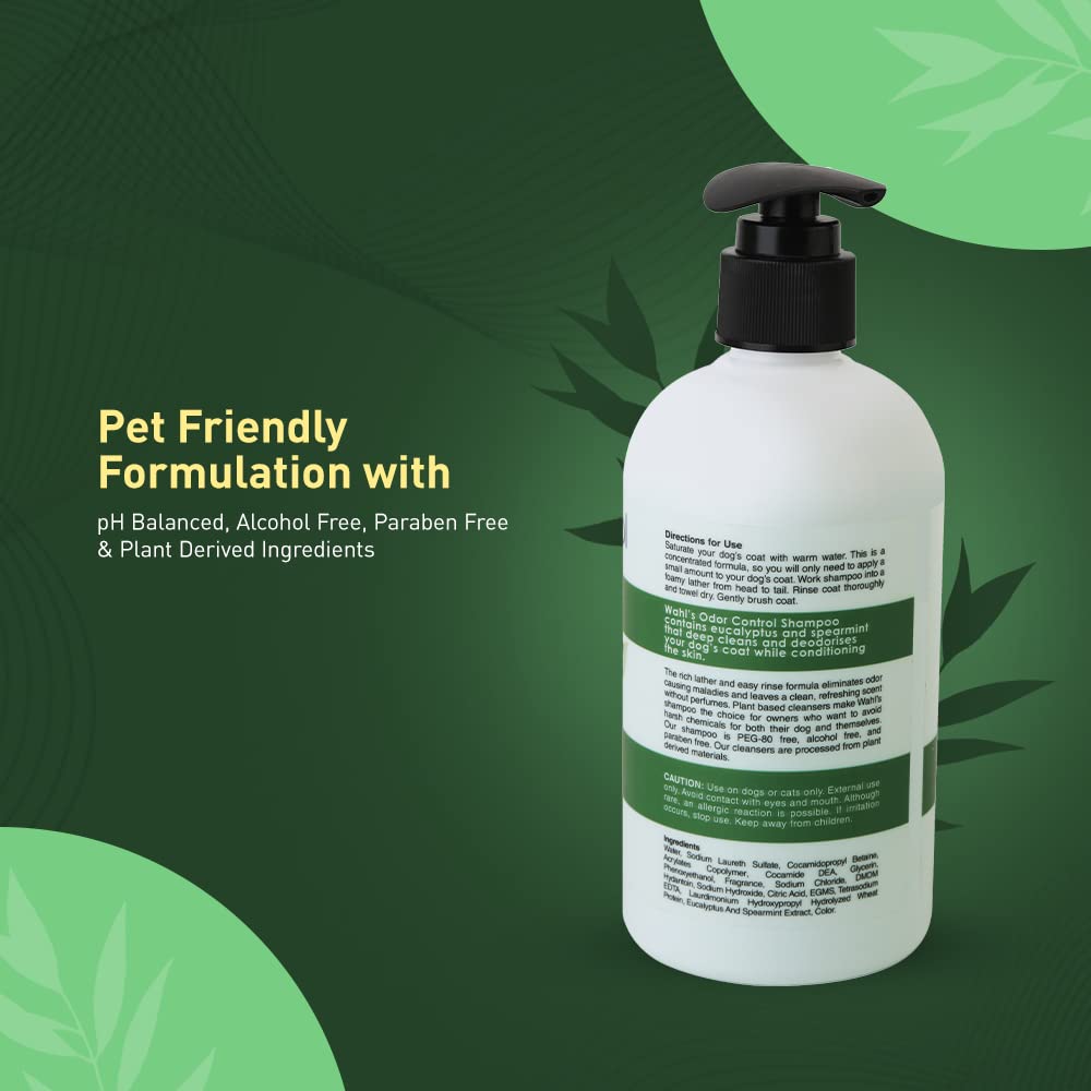 Wahl Odour Control Eucalyptus Spreamint Shampoo Purifying Formula for Dogs