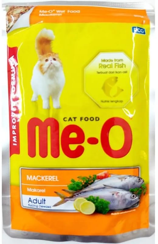 Me-O Adult  Mackerel Wet Cat Food 80gm (Pack of 12)