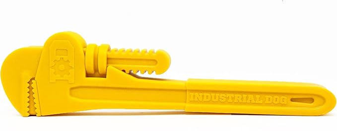 Sodapup Pipe Wrench Chew Large Yellow Dog Toy 21x2x2cm