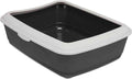 Tails Nation Cat Litter Tray with Rim | Assorted Color