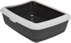 Tails Nation Cat Litter Tray with Rim | Assorted Color