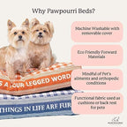 Pawpourri Monsoon Collection - Outdoor Sofa Lounger I M/L I Size - 30 x 24"