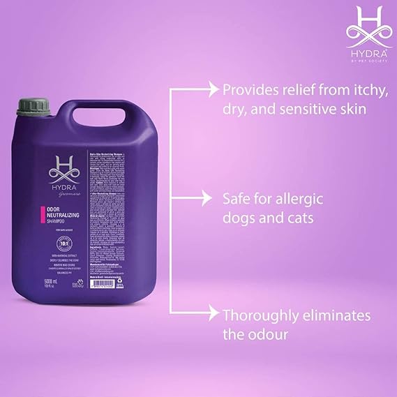 Hydra Groomer’s Odor Neutralizing Shampoo For Dogs & Cats 5L