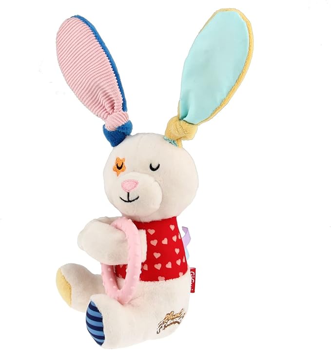 Gigwi Plush Friendz Ring Rabbit Medium 17.50x13x10cm