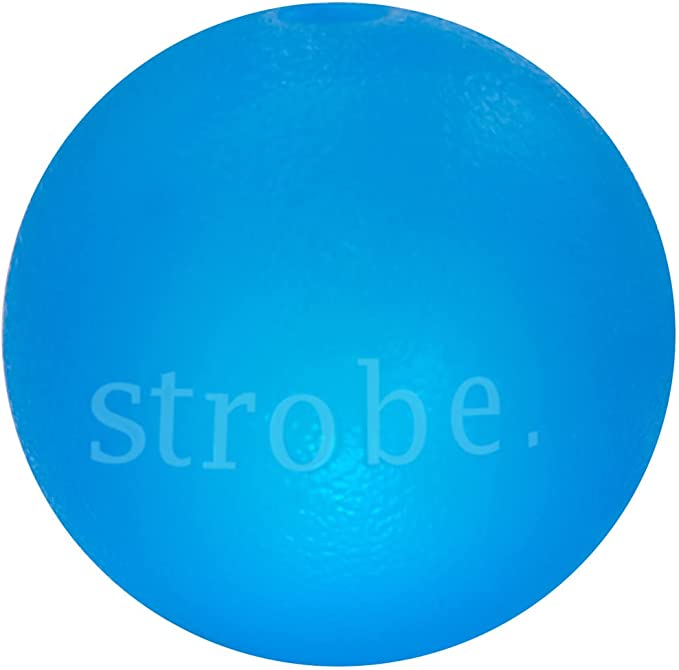 Petstages Orbee Tuff Strobe Ball Dog Toy Blue 3inch