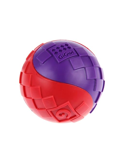 Gigwi Ball Squeaker Dog Toy Red