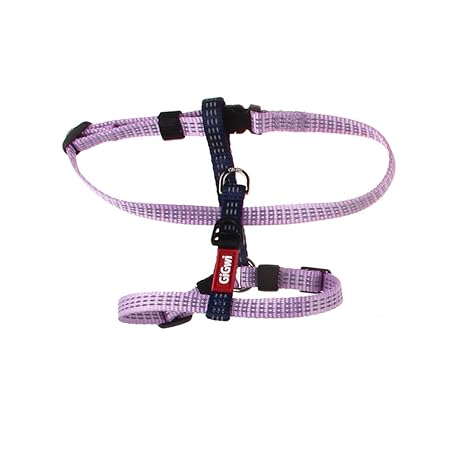 Gigwi Classic Line Secure H-Harness Reflective Material Breathable & Lightweight Harness For Dogs 10mmx20-40cm Purple (Small)