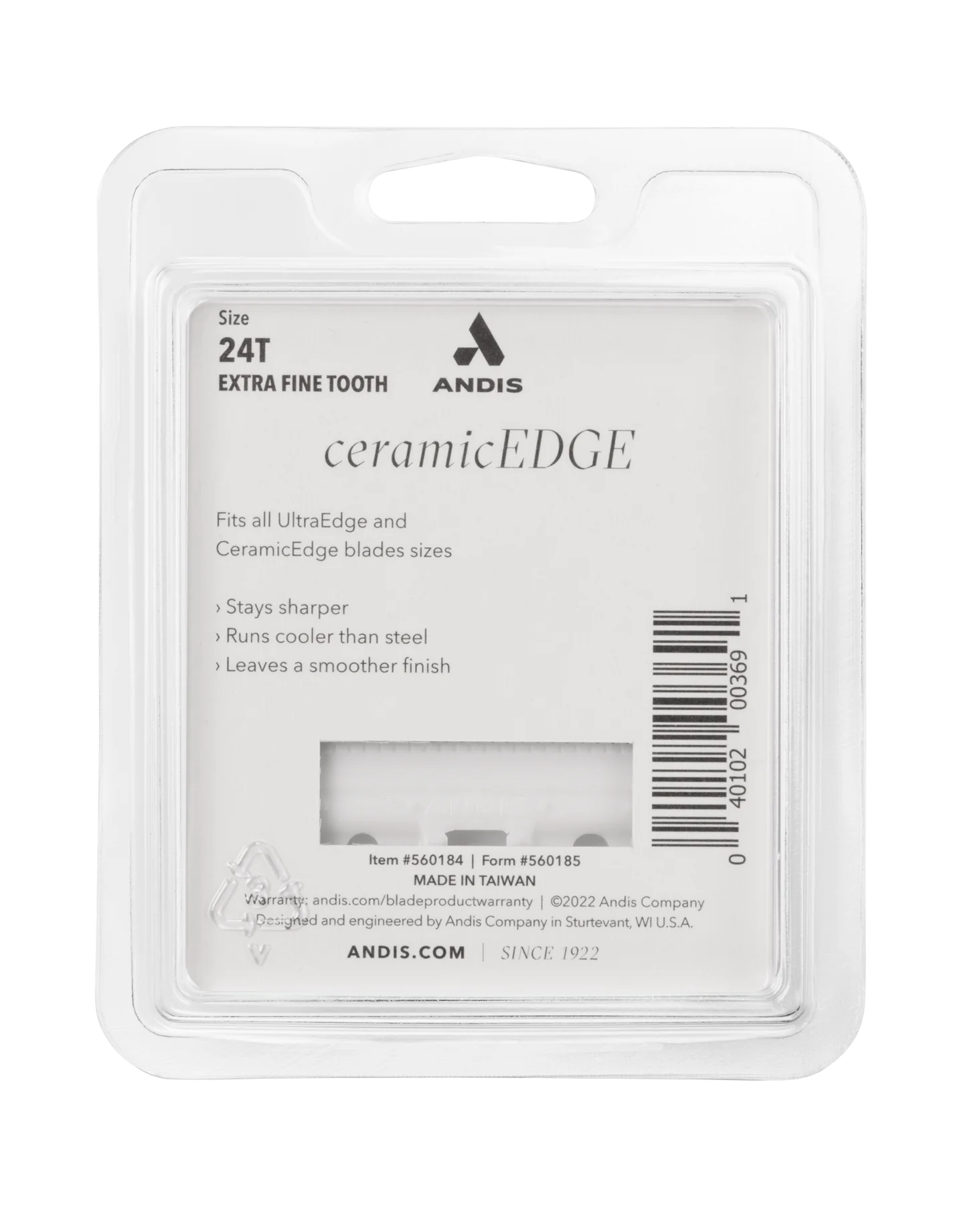 Andis CeramicEdge 24T Extra Fine Tooth Cutter