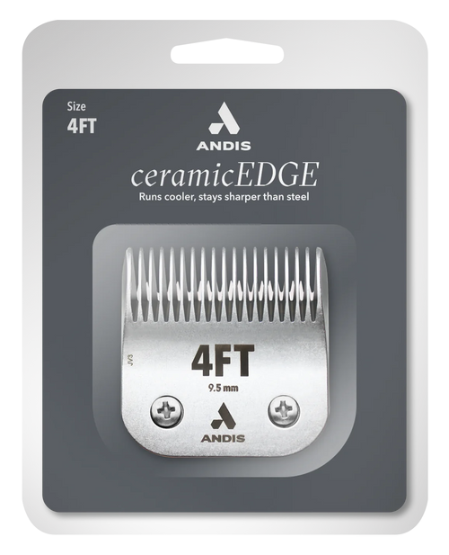 Andis Ceramic Blade, Size 4, w/24T Upper, 17T Lower