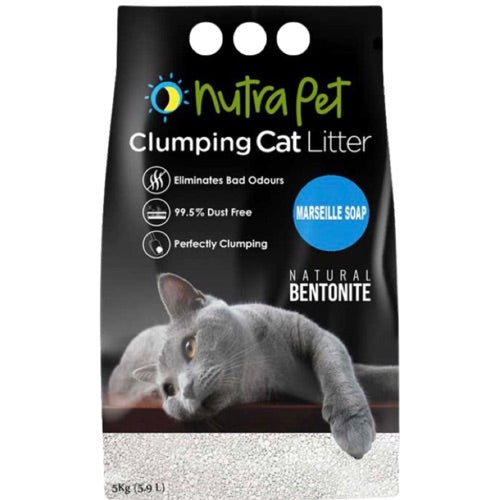 Nutra Pet Clumping Cat Litter Marseille Soap Natural Bentonite 5kg