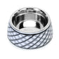 Basil Check Print Pet Feeding Bowl, Stainless Steel & Melamine