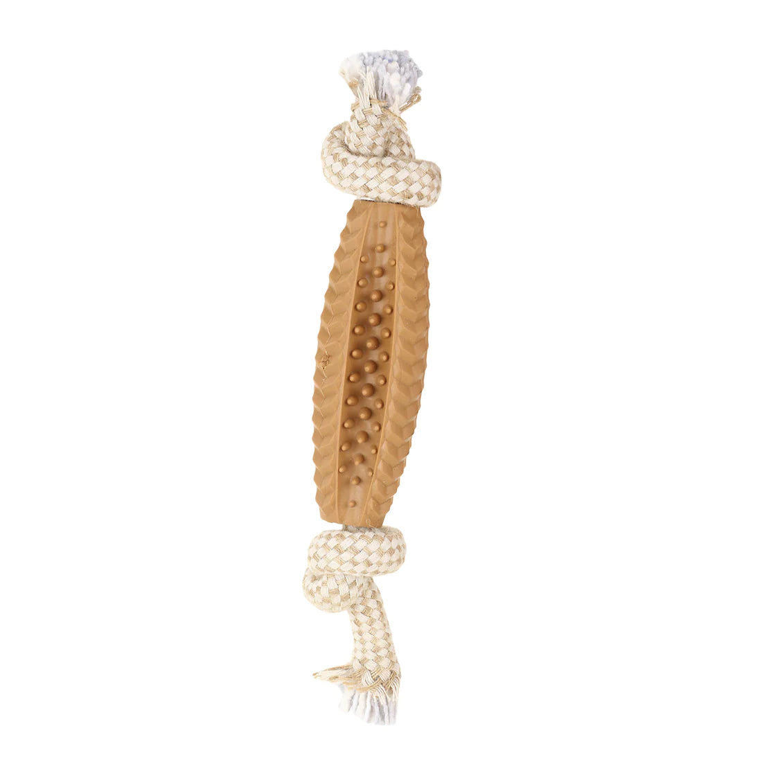 Basil Jute Rope Toy with TPR Spike Chew Centre Toy For Dog