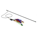 Basil Cat Teaser Stick with Feather and Bell Toy for Cats
