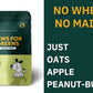 Paws For Greens Dog Treats Plant-Based Healthy Vegan Biscuits for Dogs with Peanut Butter and Apple 100gm