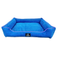 Caninkart Premium Pattern Lounger Bed Blue For Dogs