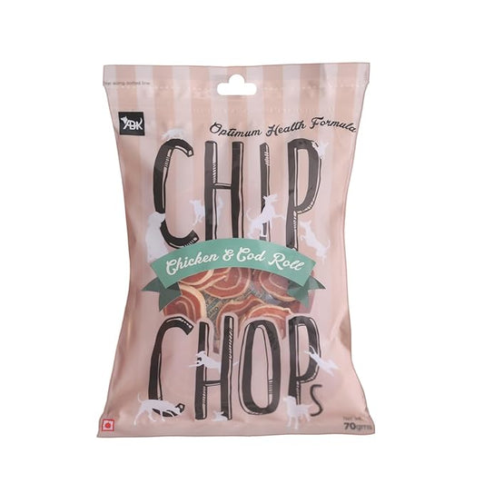 Chip Chops Chicken & Codfish Rolls 70g