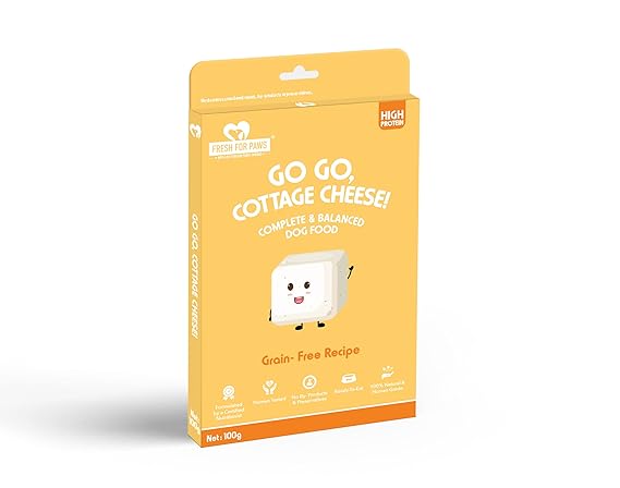 Fresh For Paws Go Go Cottage Cheese Complete and Balanced Dog Food Grain Free For All Breed 300gm