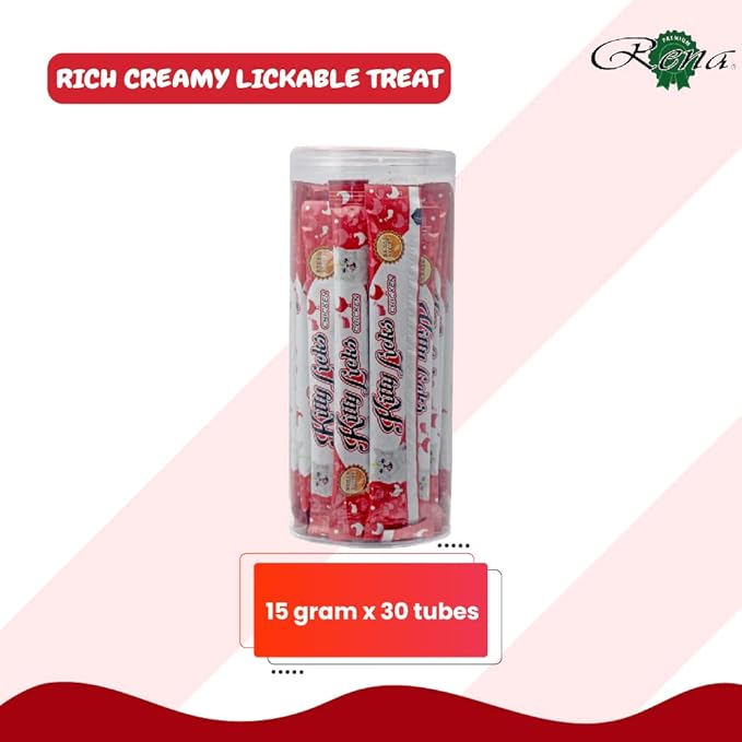 Rena's Kitty Licks Chicken Flavour Jar 15gm x 30 tubes