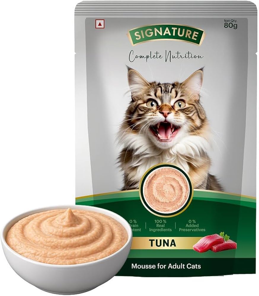 Signature Grain Zero Tuna Mousse Adult Cat Wet Food 80g (5+1) Buy 5 Get 1 Free