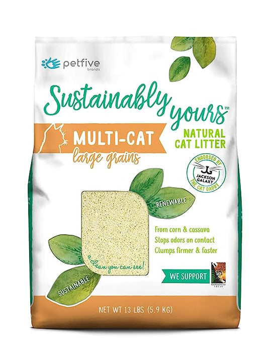 Sustainably Yours Natural Multi Cat Large Grain Cat Litter