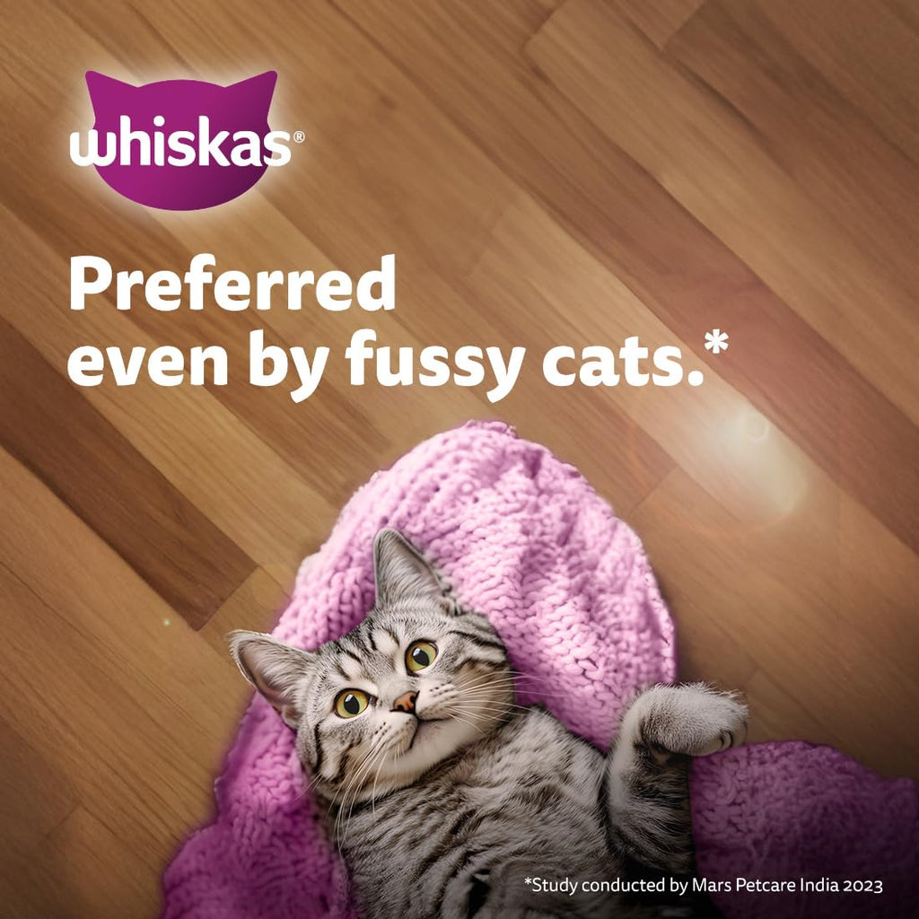 Whiskas Tasty Mix Seafood Cocktail With Carrot In Gravy Wet Food For Junior (2-12 Months) Kitten 70gm