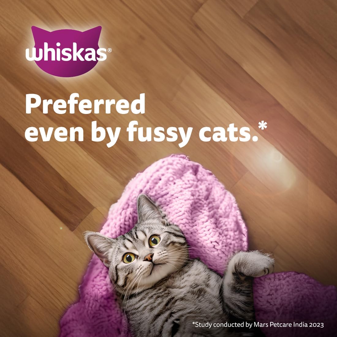 Whiskas Tasty Mix Seafood Cocktail With Carrot In Gravy Wet Food For Junior (2-12 Months) Kitten 70gm