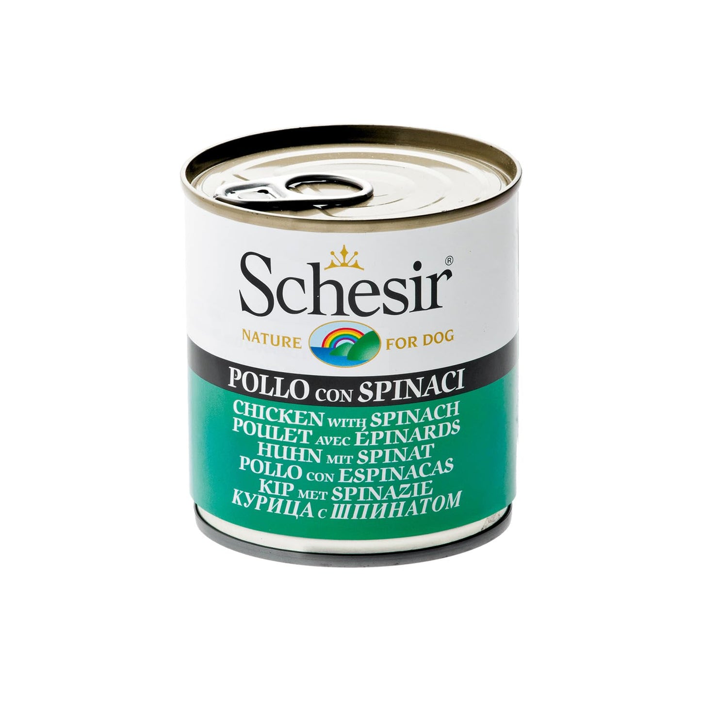 Schesir Nature For Dogs Chicken & Rice with Spinach in Jelly Wet Dog Food 285g