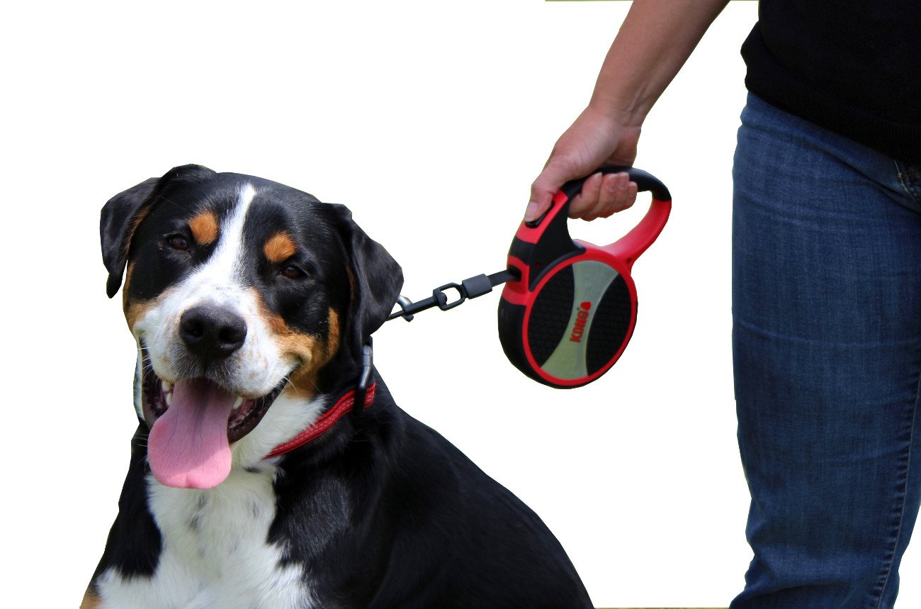 Kong Retractable Ultimate Dog Leash l Grey l X-Large l Holds Up To 70kg