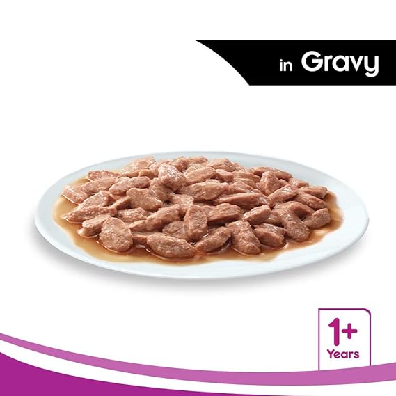 Whiskas Adult (1+ year) Chicken in Gravy Wet Cat Food 80g
