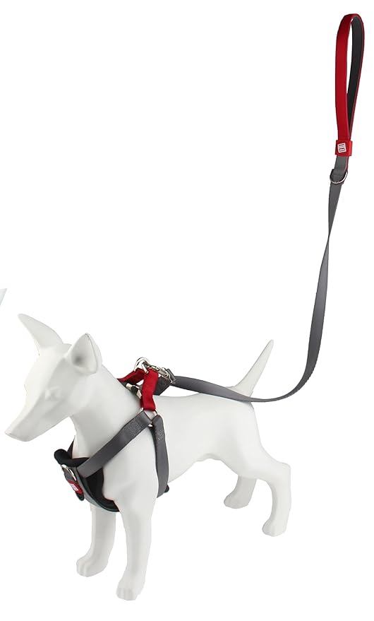 Gigwi Premium Line Durable H-Harness for Dogs Reflective Material Grey 20mmx40-70cm (Large)